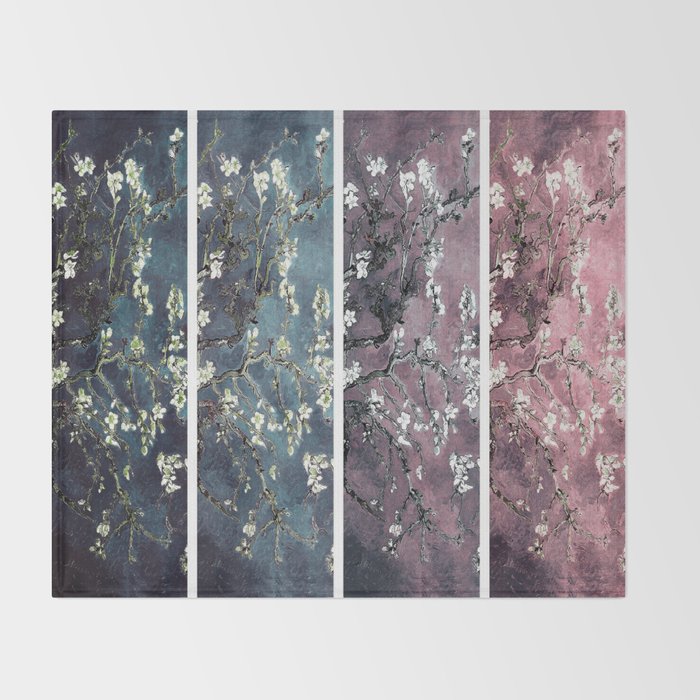 eggplant throw blanket sunbeam vincent van gogh almond blossoms panel dark pink eggplant teal throw blanket eggplant throw blanket sunbeam vincent van gogh almond blossoms panel dark pink eggplant teal throw blanket